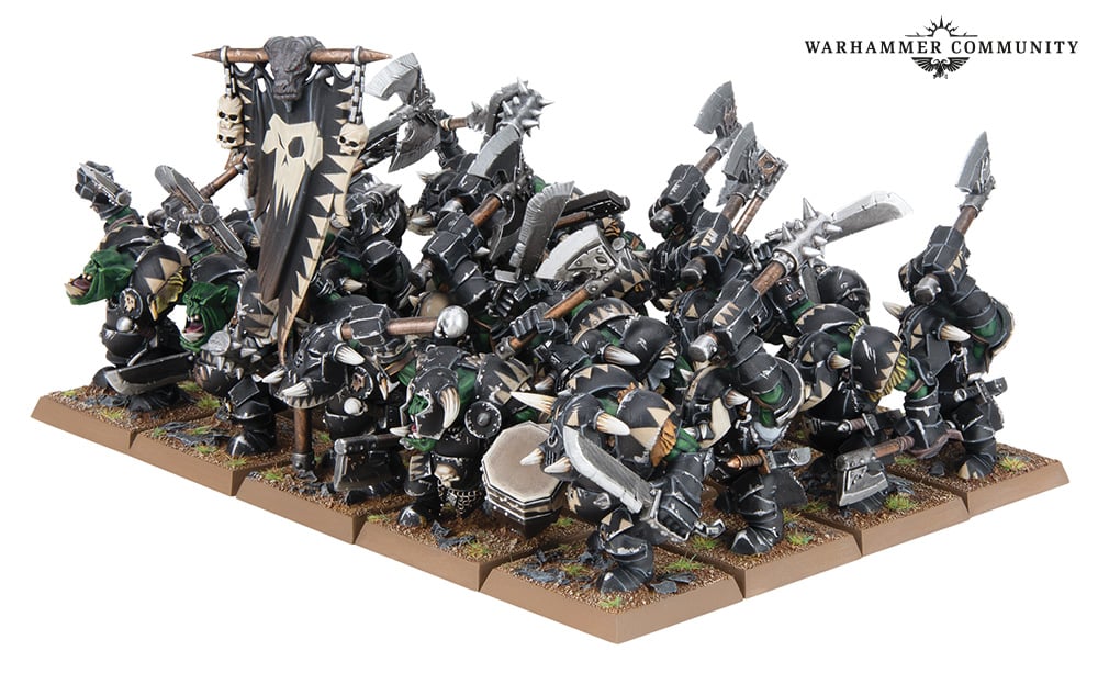 Warhammer The Old World: Orc & Goblin Tribes - Black Orc Mob