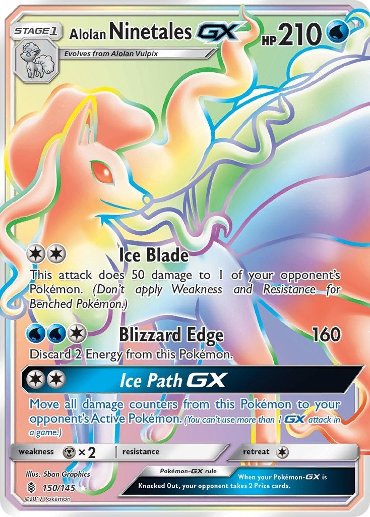 Image for Alolan Ninetales GX (Secret) (150) (SM02)