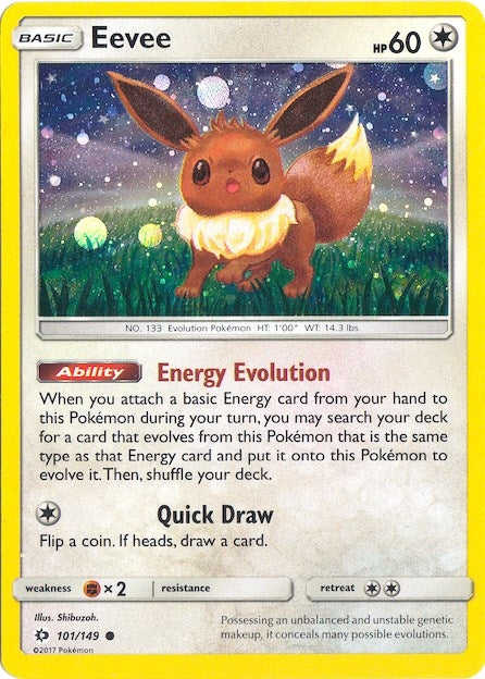 Image for Eevee - 101/149 (Cosmos Holo) (101) (MCAP)