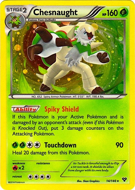 Image for Chesnaught - 14/146 (Cosmos Holo) (14) (BLE)