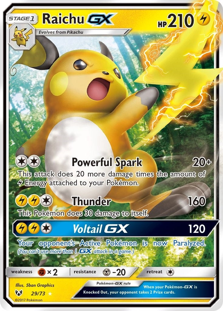 Image for Raichu GX (29) (SHL)