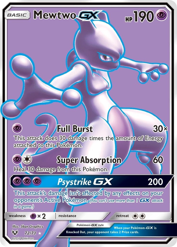 Image for Mewtwo GX (Full Art) (72) (SHL)
