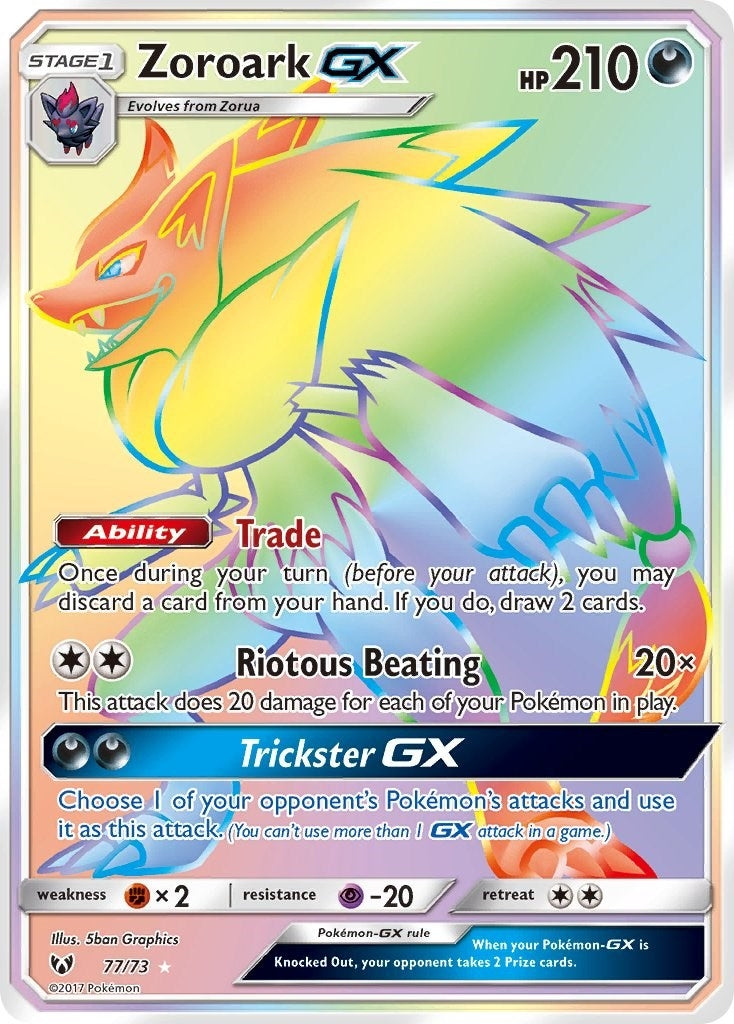 Image for Zoroark GX (Secret) (77) (SHL)