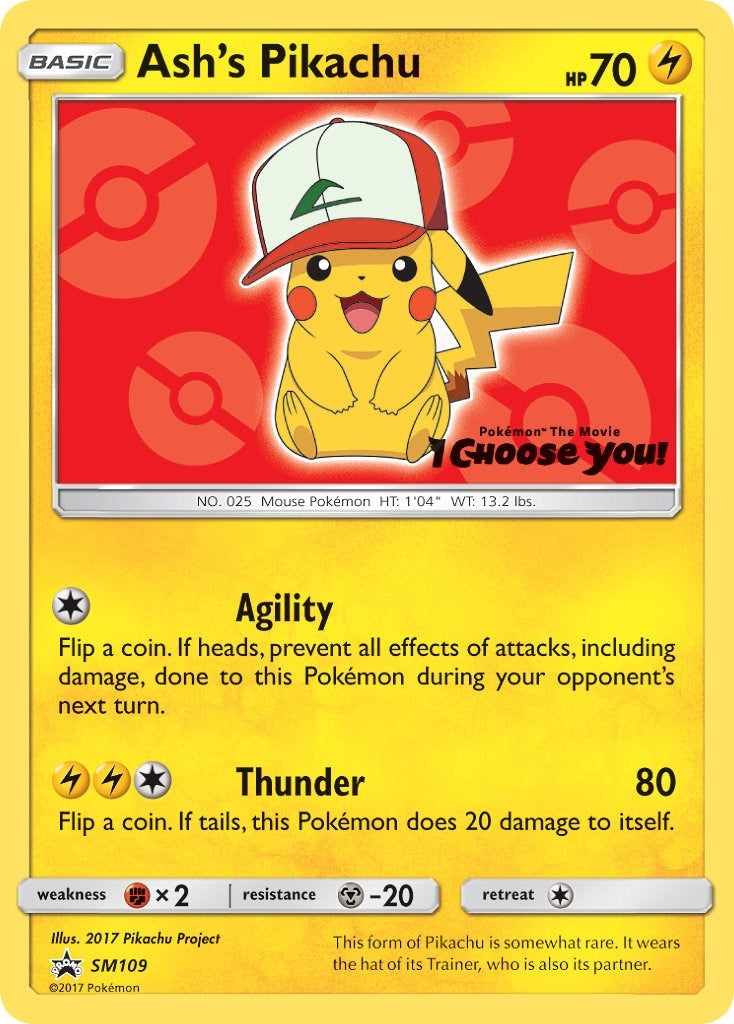 Image for Ash's Pikachu - SM109 (109) (SMP)