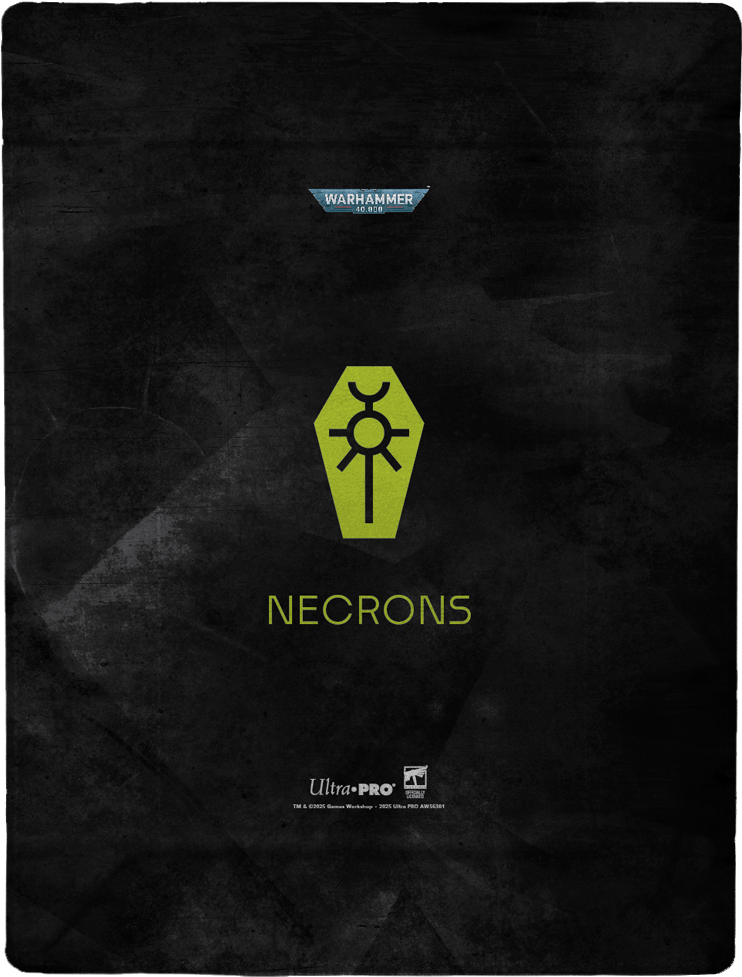 Ultra Pro: Warhammer 40,000: Foldable Dice Tray - Necron Codex Aligned (PREORDER)