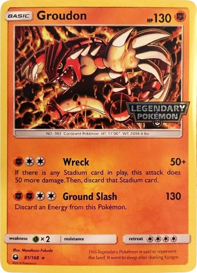 Image for Groudon - 81/168 (Cosmos Holo) (Gamestop Promo) (81) (MCAP)