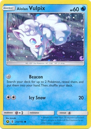 Image for Alolan Vulpix - 21a/145 (21) (PR)