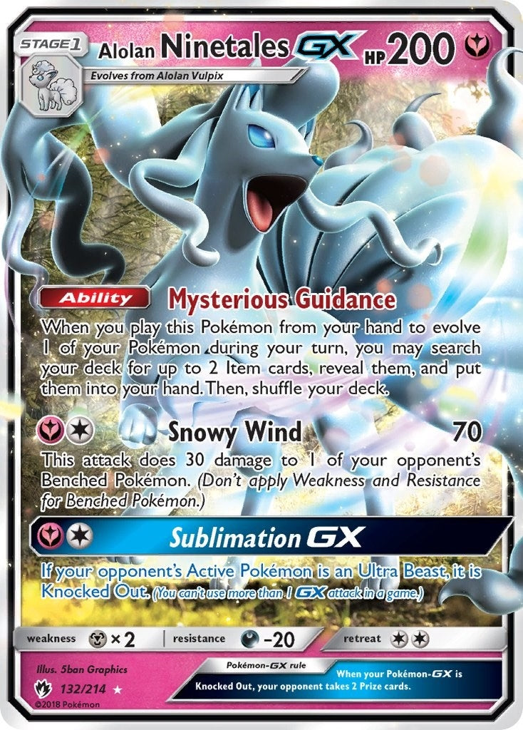 Image for Alolan Ninetales GX (132) (SM8)