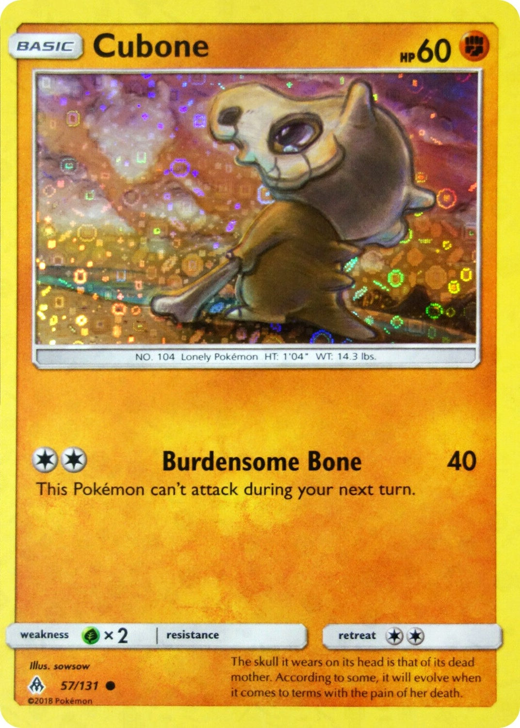 Image for Cubone - 57/131 (General Mills Promo) (57) (MCAP)