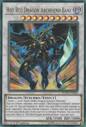 Image for Hot Red Dragon Archfiend Bane (58) (DUPO)