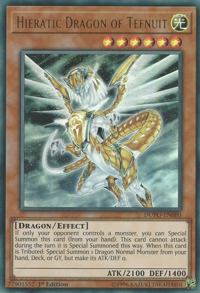 Image for Hieratic Dragon of Tefnuit (80) (DUPO)