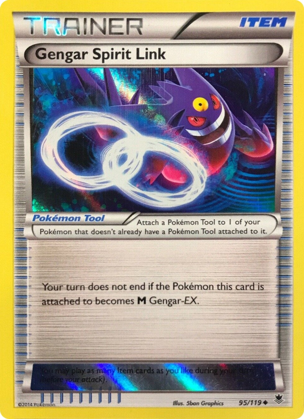 Image for Gengar Spirit Link - 95/119 (Alternate Holo) (Gamestop Exclusive) (95) (MCAP)