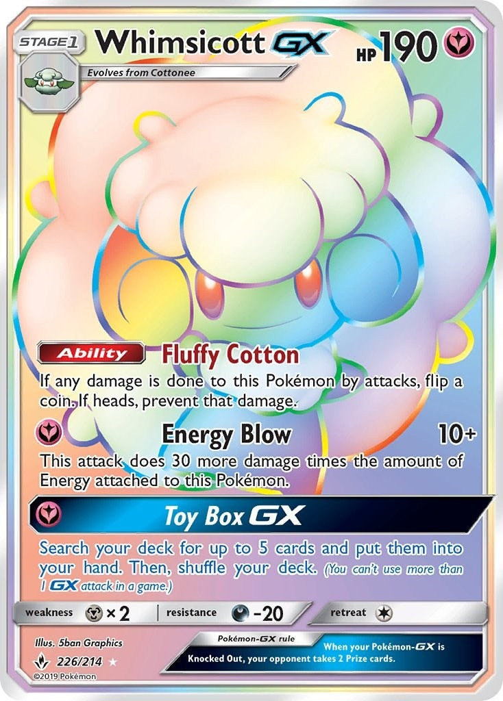 Image for Whimsicott GX (Secret) (226) (SM10)