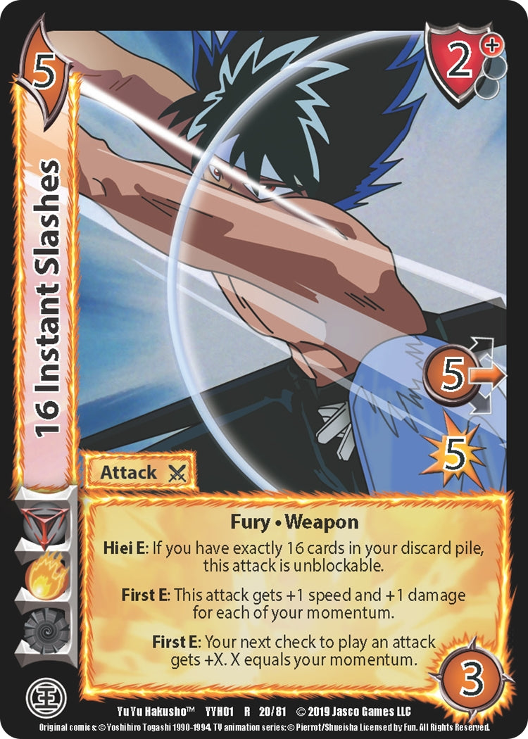Image for 16 Instant Slashes (20) (YYH)