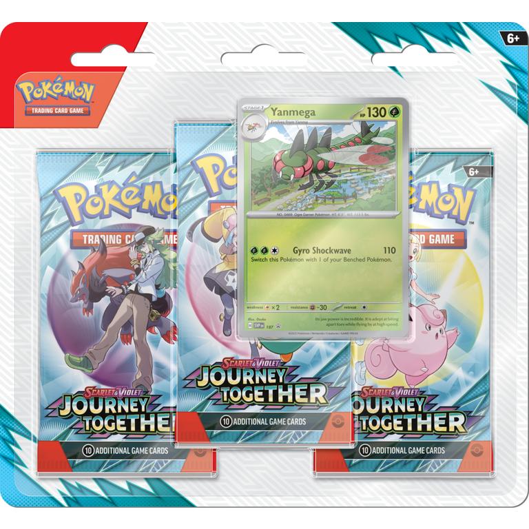pokemon tcg journey together booster pack Pokemon TCG: Journey Together - Yanmega - Three-Booster Blister Pack