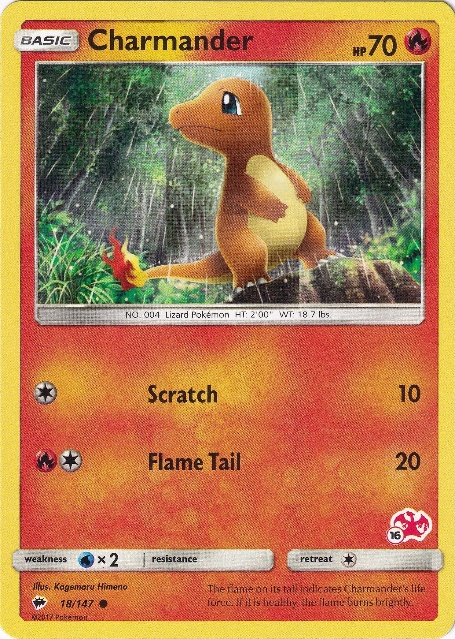 Image for Charmander - 18/147 (#16 Charizard Stamped) (18) (BTA)