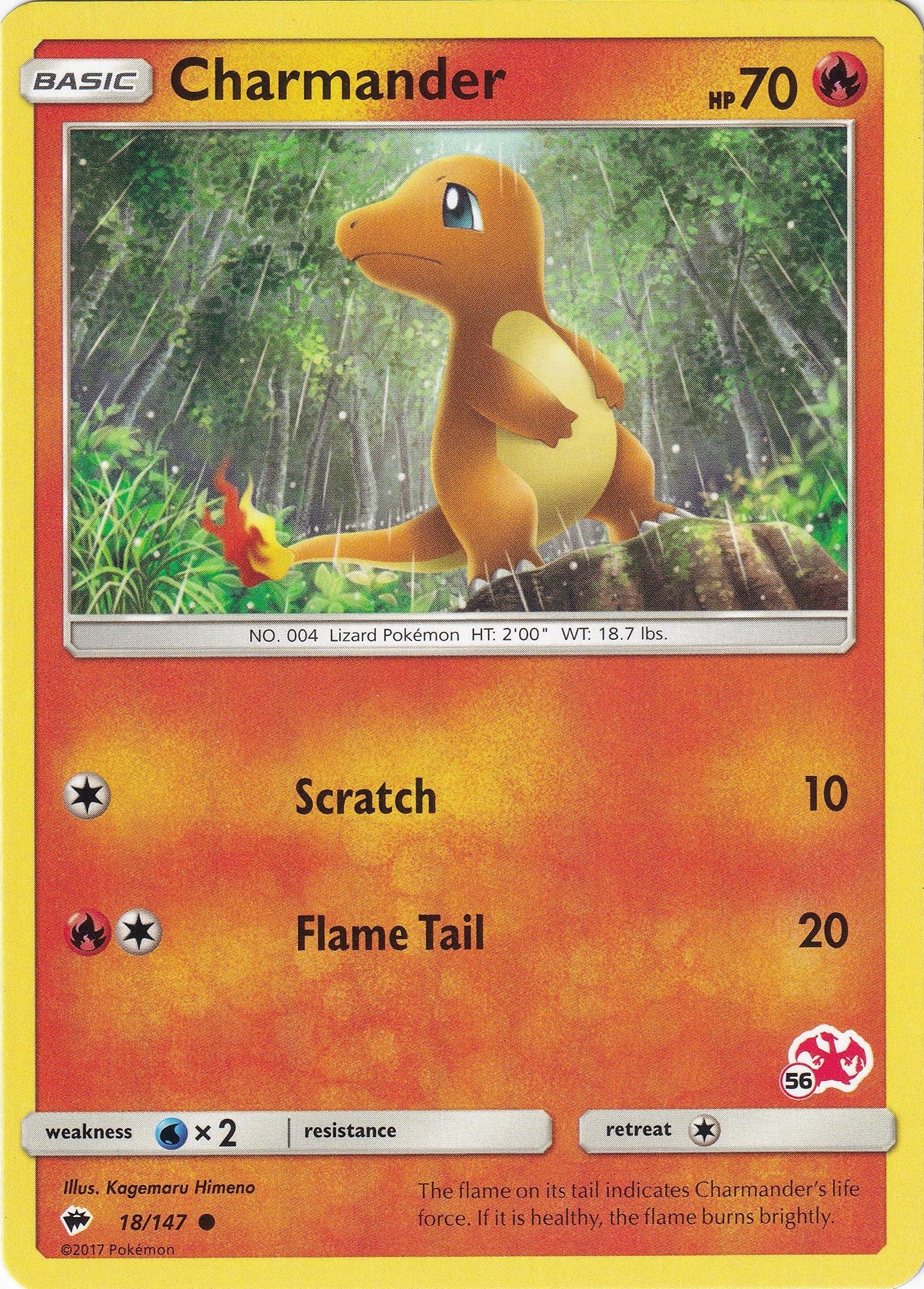 Image for Charmander - 18/147 (#56 Charizard Stamped) (18) (BTA)