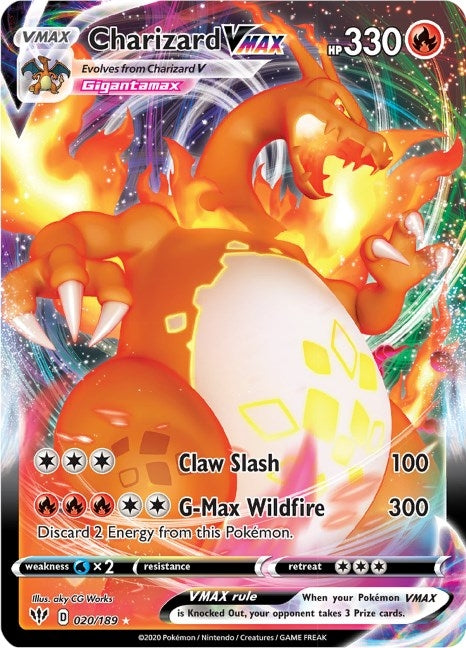 Image for Charizard VMAX (20) (SWSH03)
