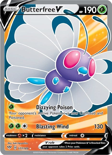 Image for Butterfree V (Full Art) (177) (SWSH03)