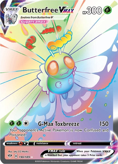 Image for Butterfree VMAX (Secret) (190) (SWSH03)