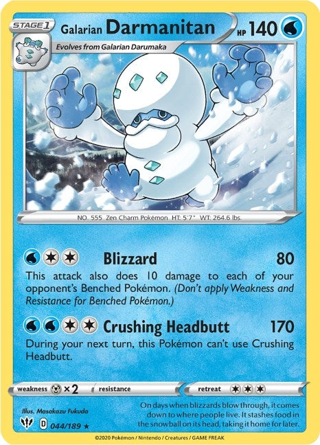 Image for Galarian Darmanitan - 44/189 (Cracked Ice Holo) (44) (PR)