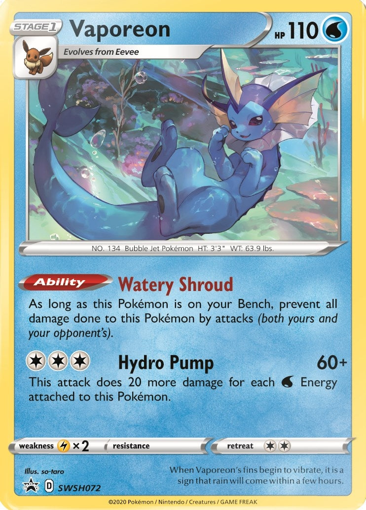 Image for Vaporeon - SWSH072 (72) (SWSD)