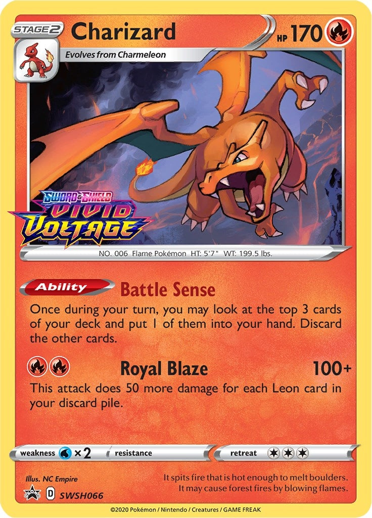 Image for Charizard - SWSH066 (Prerelease) (66) (SWSD)