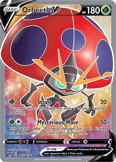 Image for Orbeetle V (Full Art) (166) (SWSH04)
