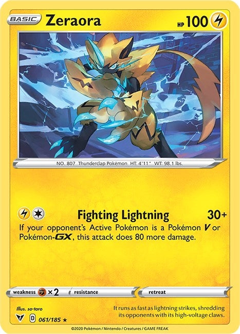 Image for Zeraora (61) (SWSH04)