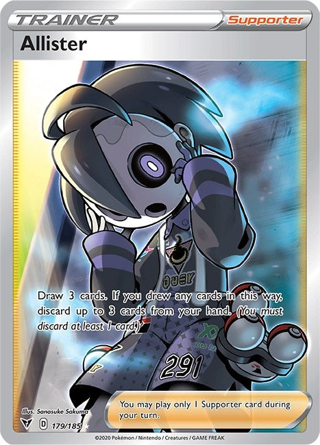 Image for Allister (Full Art) (179) (SWSH04)