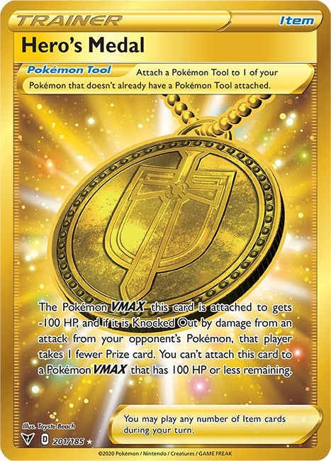 Image for Hero's Medal (Secret) (201) (SWSH04)