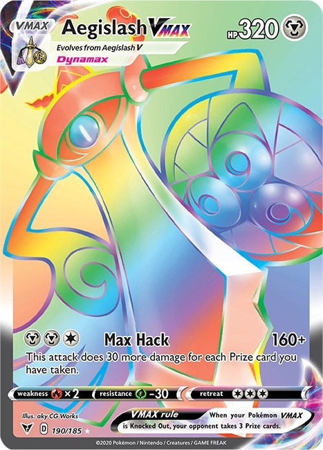 Image for Aegislash VMAX (Secret) (190) (SWSH04)