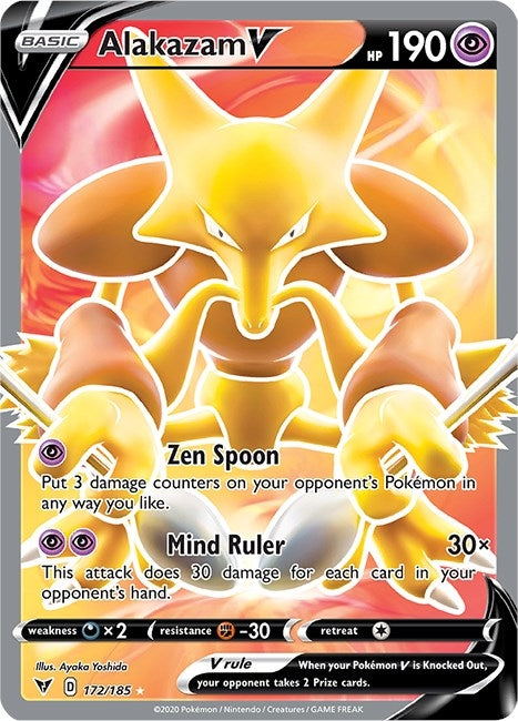 Image for Alakazam V (Full Art) (172) (SWSH04)