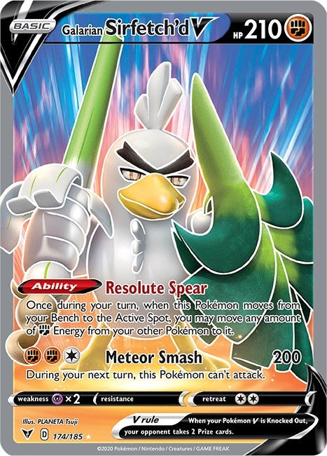 Image for Galarian Sirfetch'd V (Full Art) (174) (SWSH04)