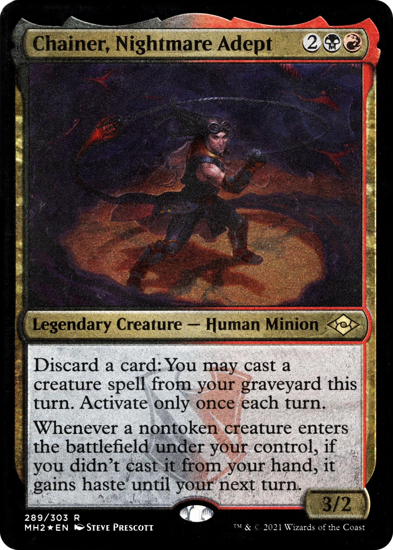 Image for Chainer, Nightmare Adept (Foil Etched) (289) (MH2)