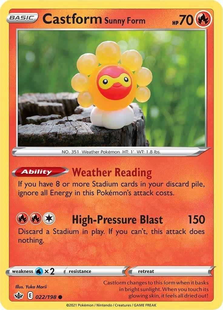 Image for Castform Sunny Form (22) (SWSH06)