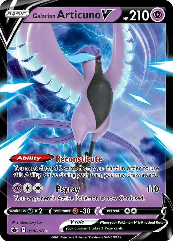 Image for Galarian Articuno V (58) (SWSH06)