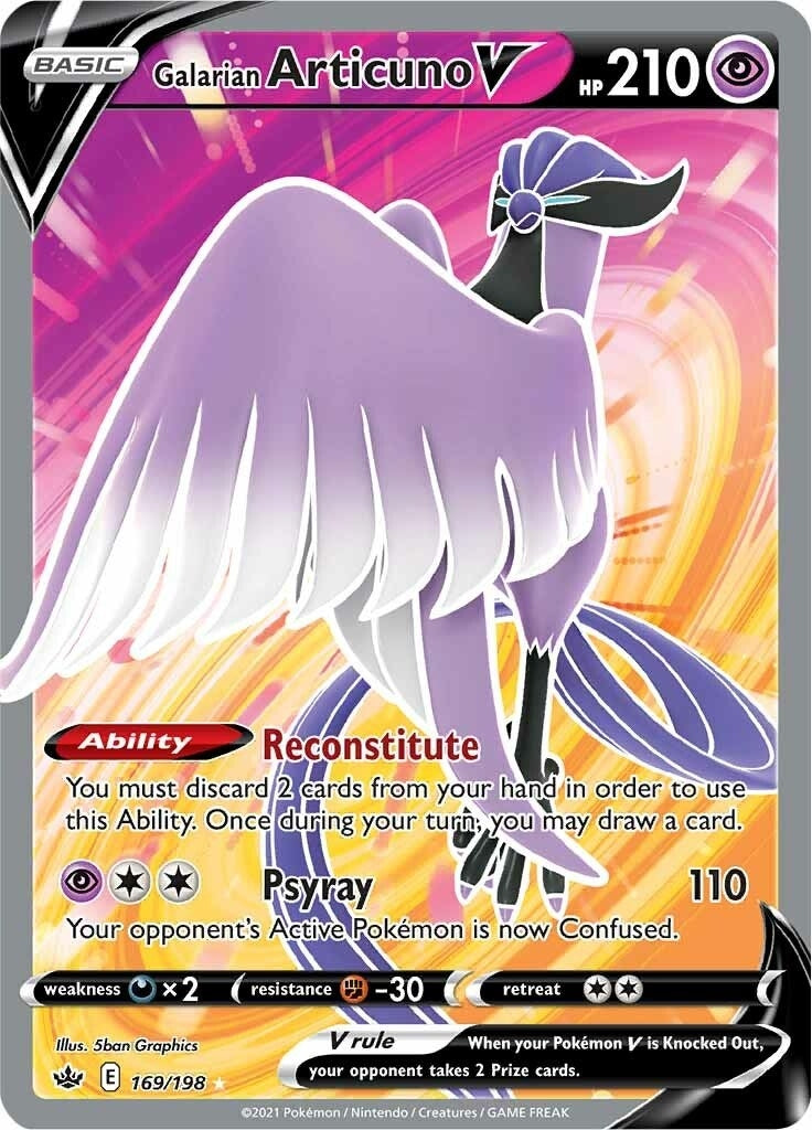 Image for Galarian Articuno V (Full Art) (169) (SWSH06)