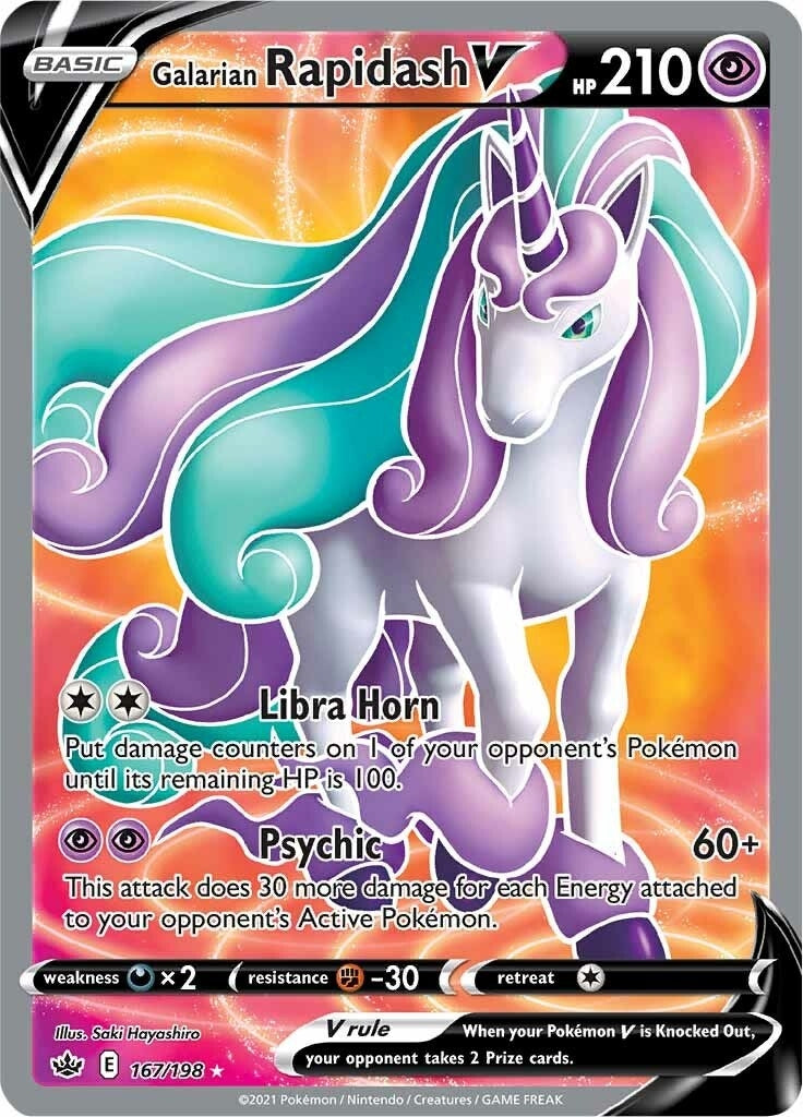 Image for Galarian Rapidash V (Full Art) (167) (SWSH06)