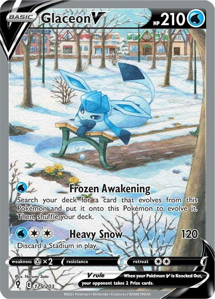 Image for Glaceon V (Alternate Full Art) (175) (SWSH07)