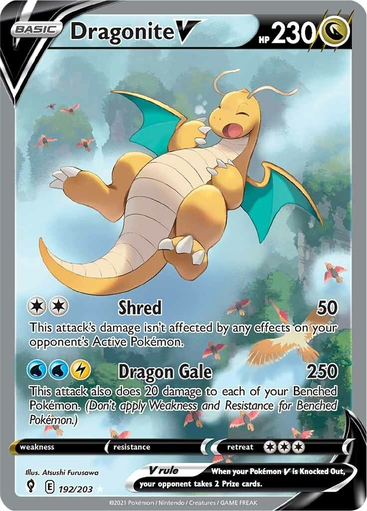 Image for Dragonite V (Alternate Full Art) (192) (SWSH07)