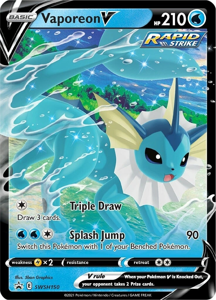 Image for Vaporeon V - SWSH150 (150) (SWSD)