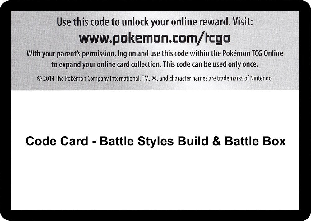 Image for Code Card - Battle Styles Build & Battle Box (SWSH05)