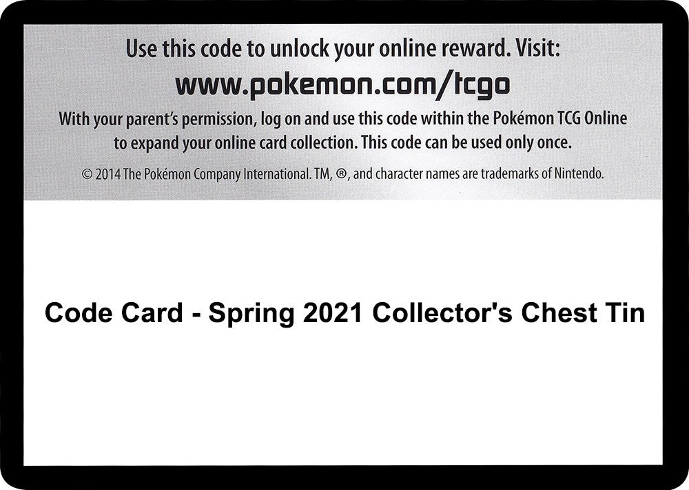 Image for Code Card - Spring 2021 Collector's Chest Tin (SWSH05)