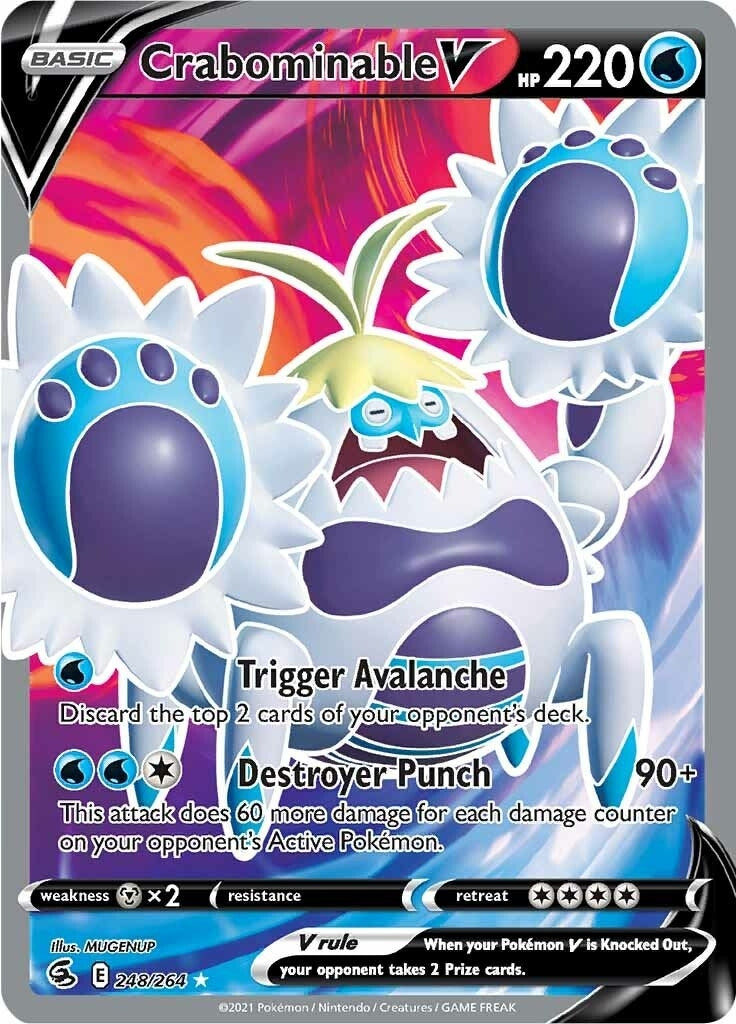 Image for Crabominable V (Full Art) (248) (SWSH08)
