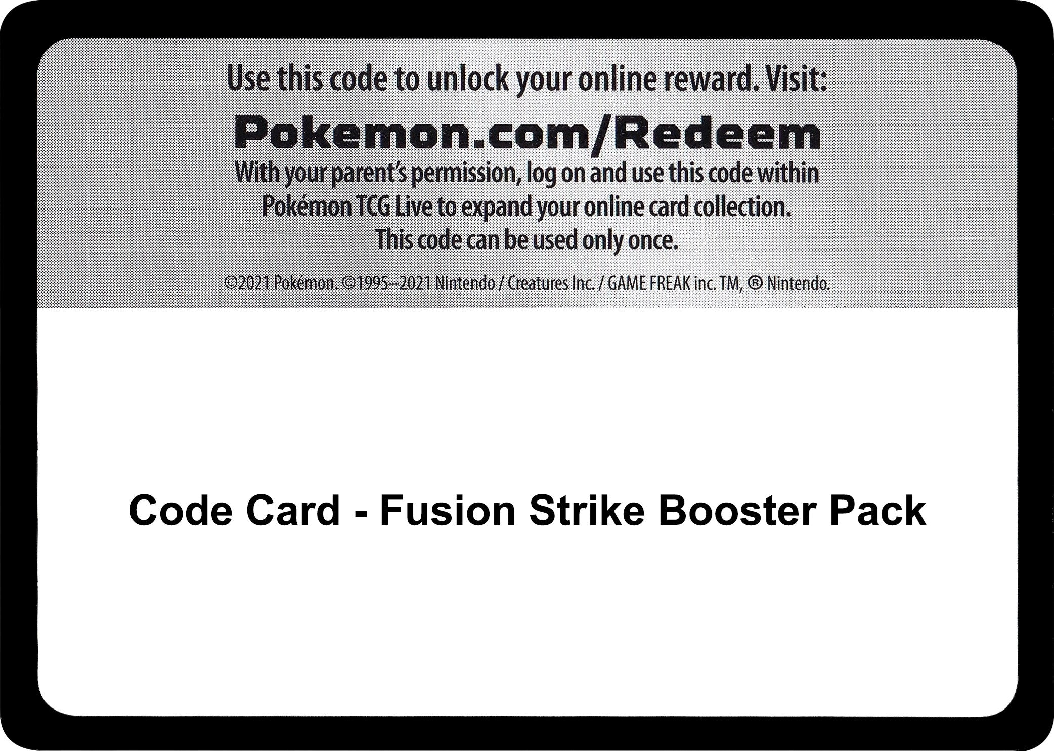 Image for Code Card - Fusion Strike Booster Pack (SWSH08)