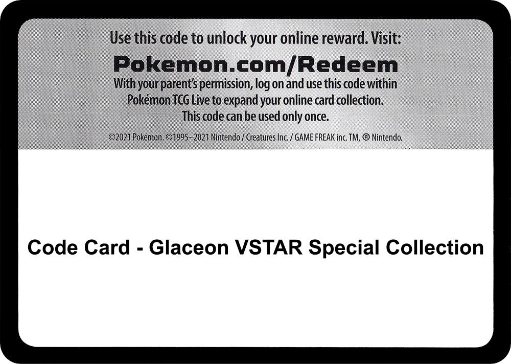 Image for Code Card - Glaceon VSTAR Special Collection (SWSH09)