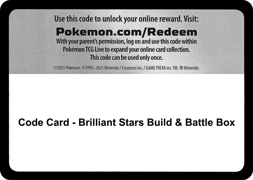 Image for Code Card - Brilliant Stars Build & Battle Box (SWSH09)