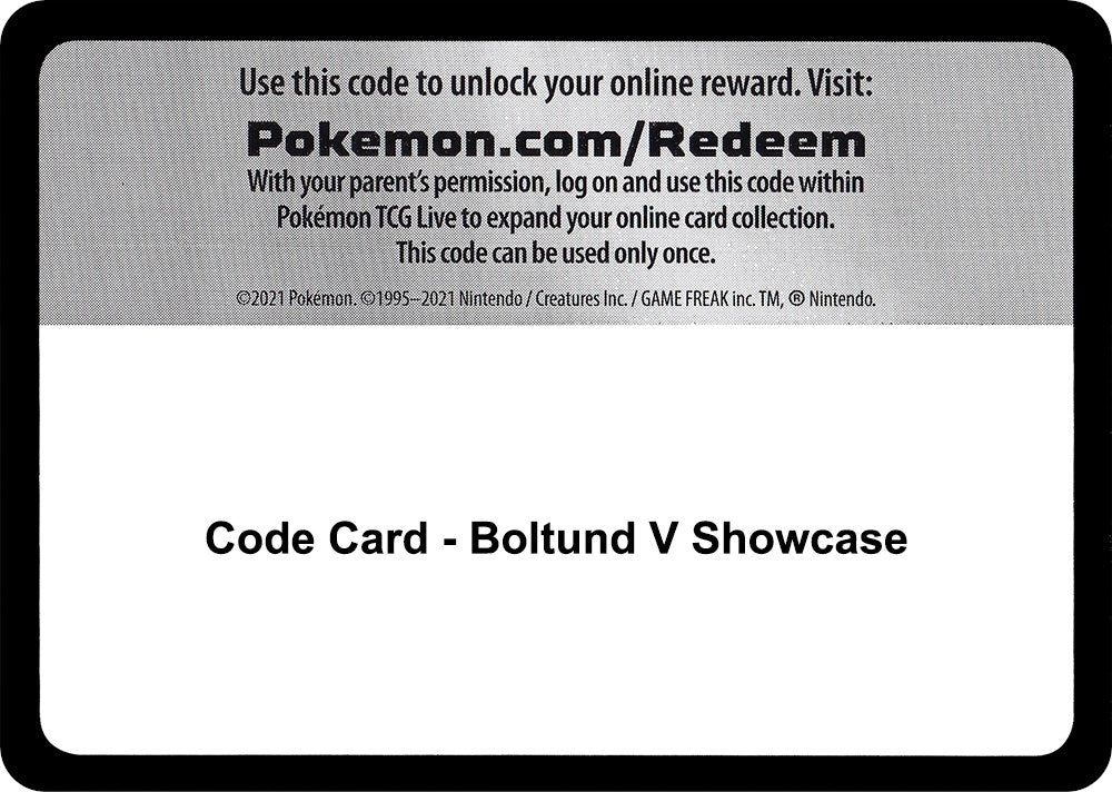 Image for Code Card - Boltund V Showcase (MCAP)