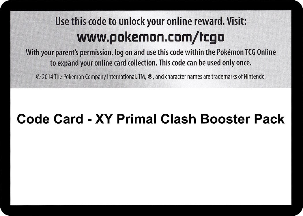 Image for Code Card - Primal Clash Booster Pack (PRC)